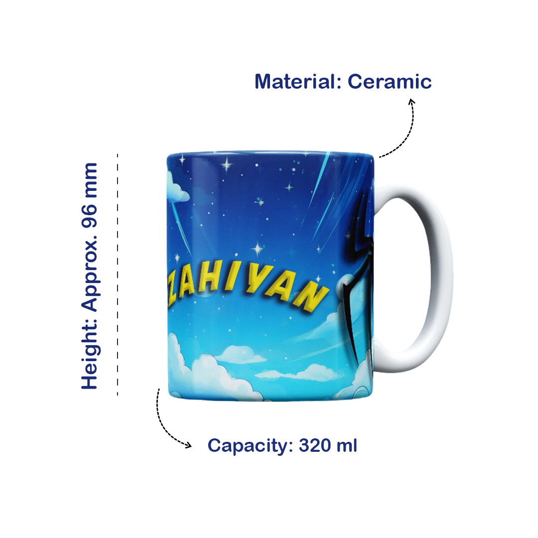 Personalised Superhero Mug for Girls