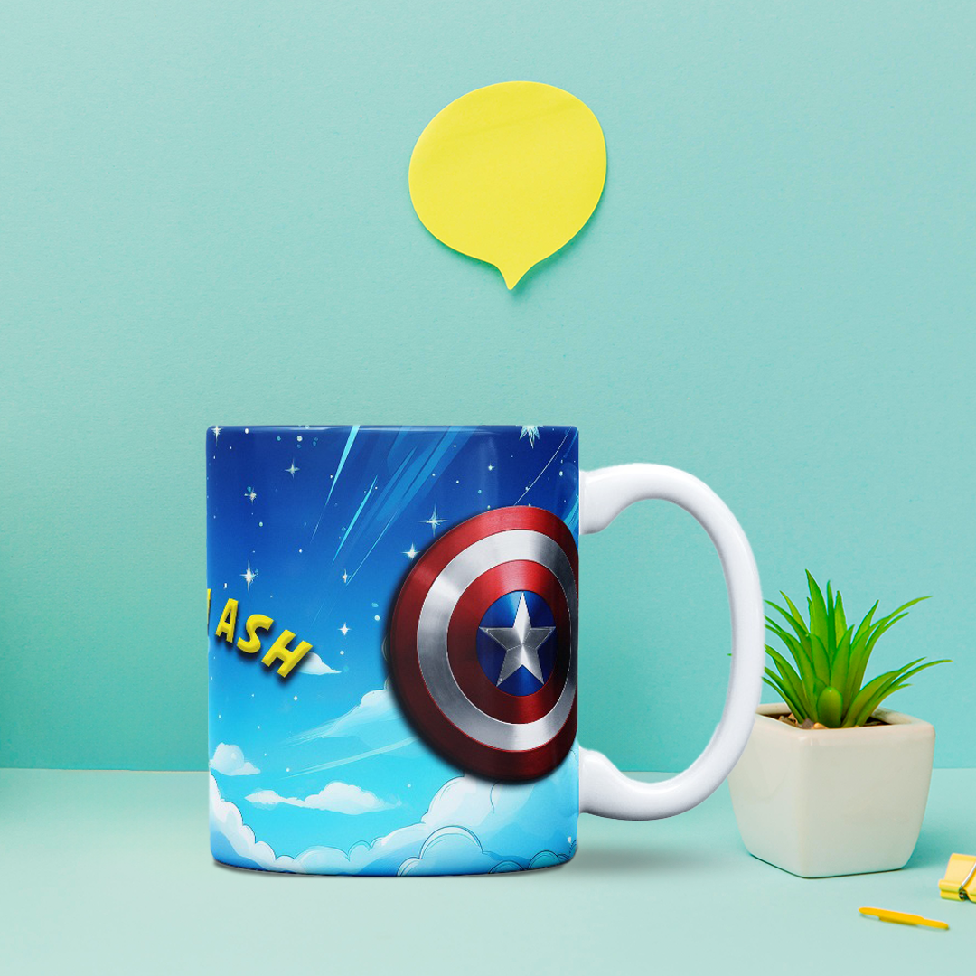 Personalised Superhero Mug for Girls