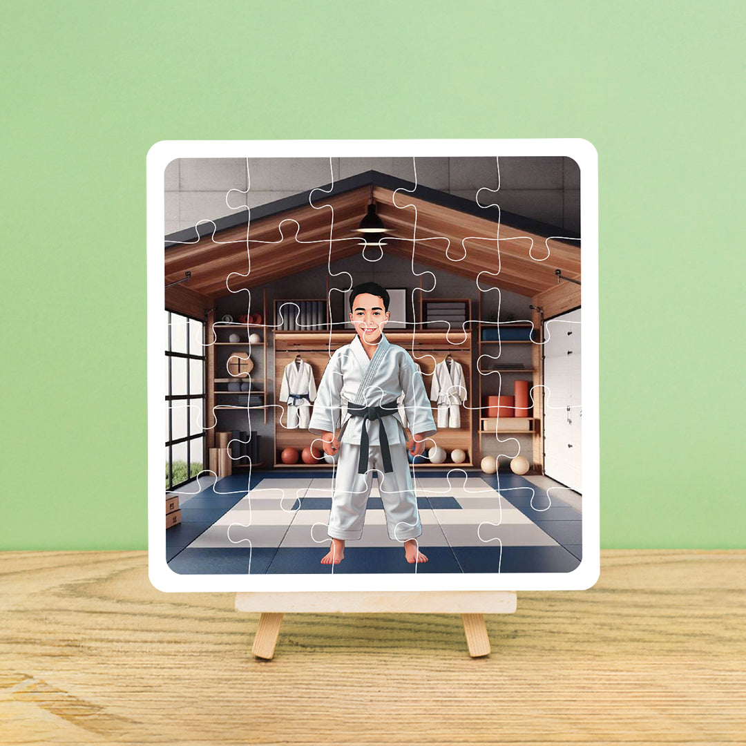 Personalised Karate Kid Desire Puzzle Photo Frame