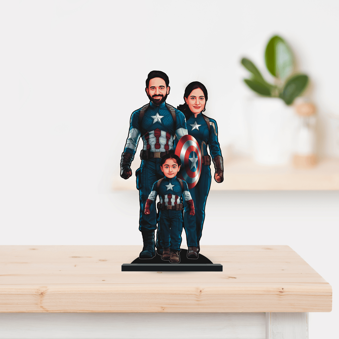 Personalised Superhero Family Captain America Minify