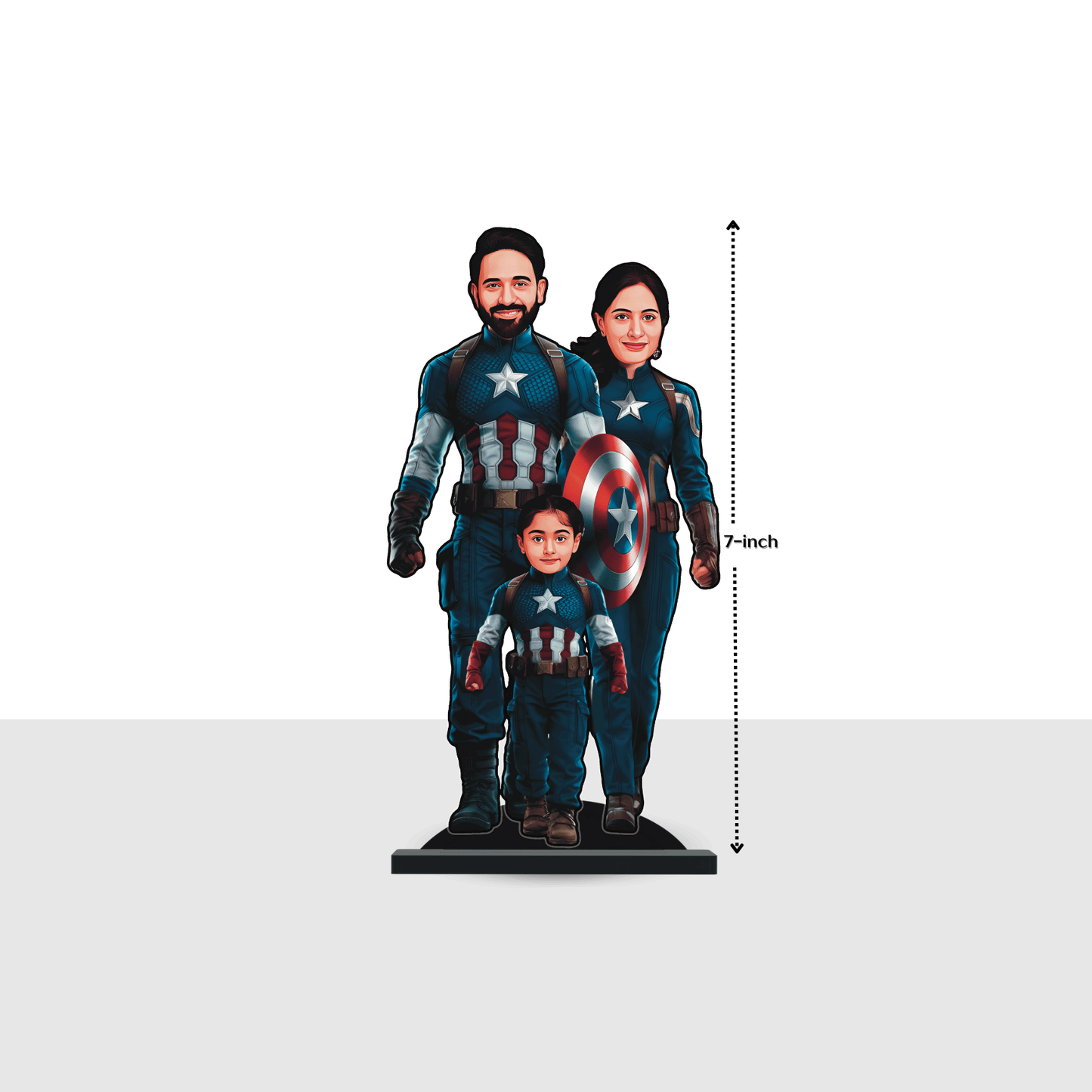 Personalised Superhero Family Captain America Minify