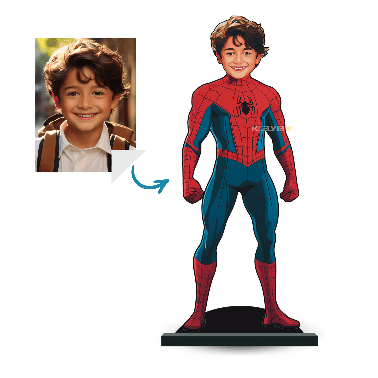 Personalised Superhero Minify Spider Man Pose 2