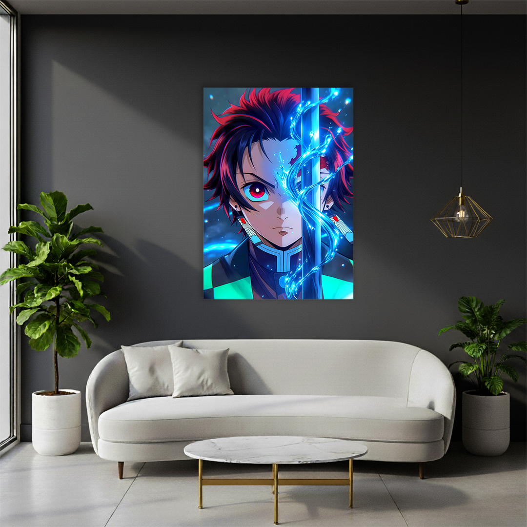 Tanjiro Kamado – Water Breathing - Premium Acrylic Anime Wall Frame