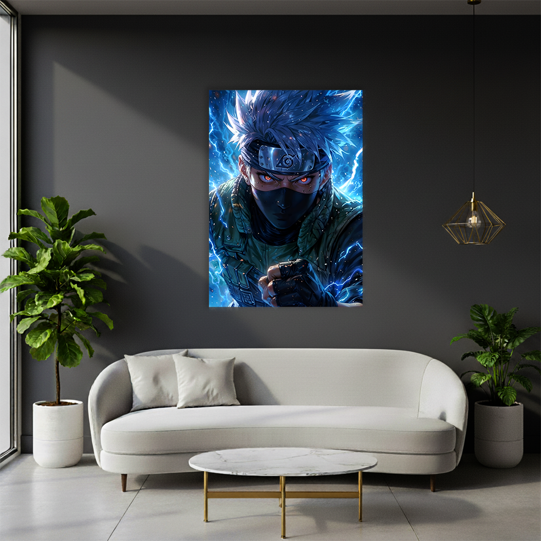 Kakashi Hatake – Lightning Blade - Premium Acrylic Anime Wall Frame
