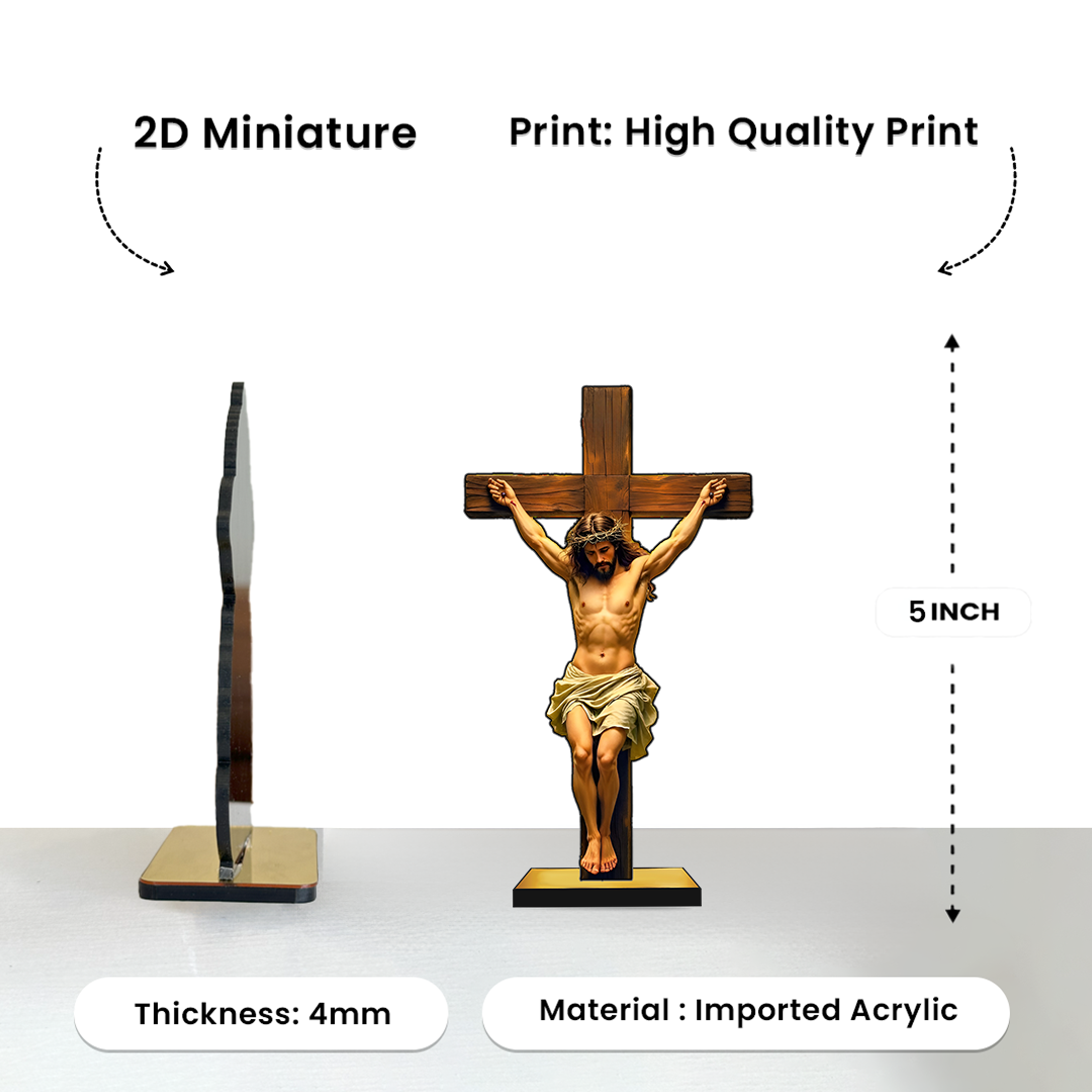 Jesus Christ Crucifix 2D Miniature
