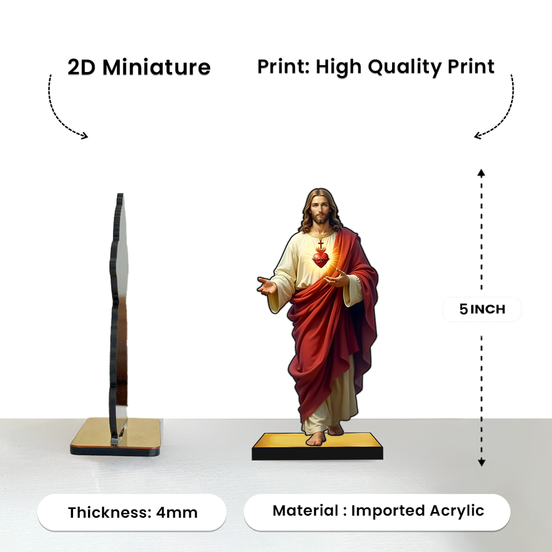 Jesus 2D Miniature Statue