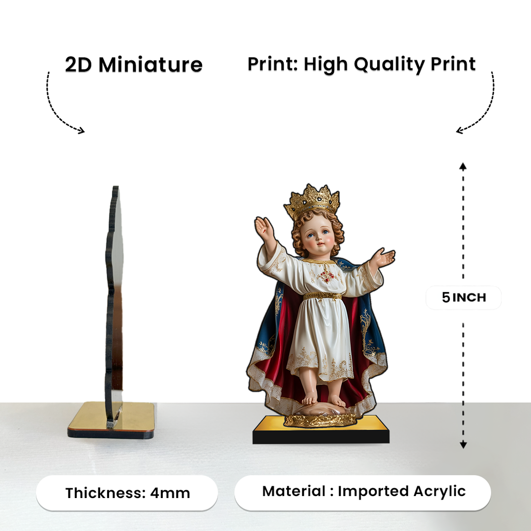 Infant Jesus of Prague 2D Miniature