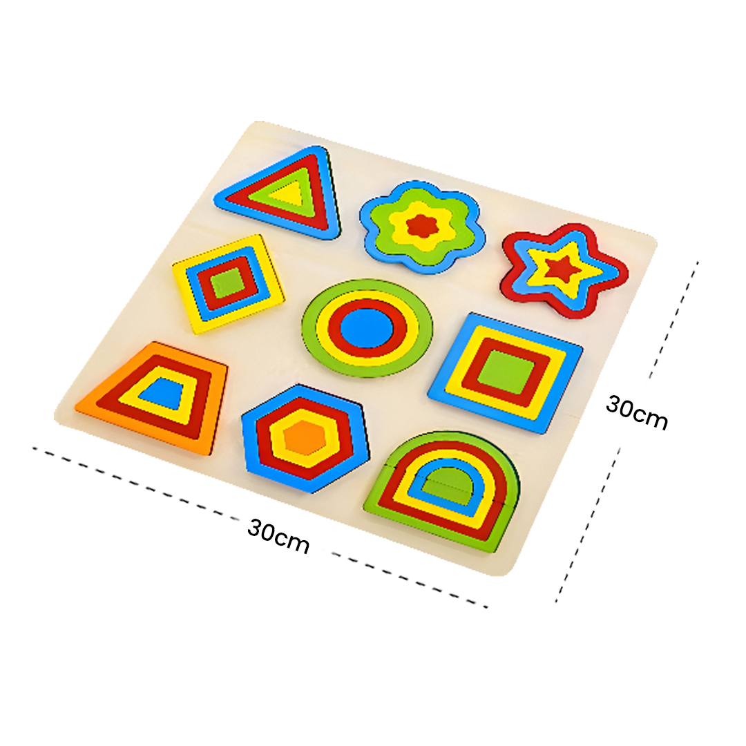 Wooden Shapes Puzzle Learning Toy