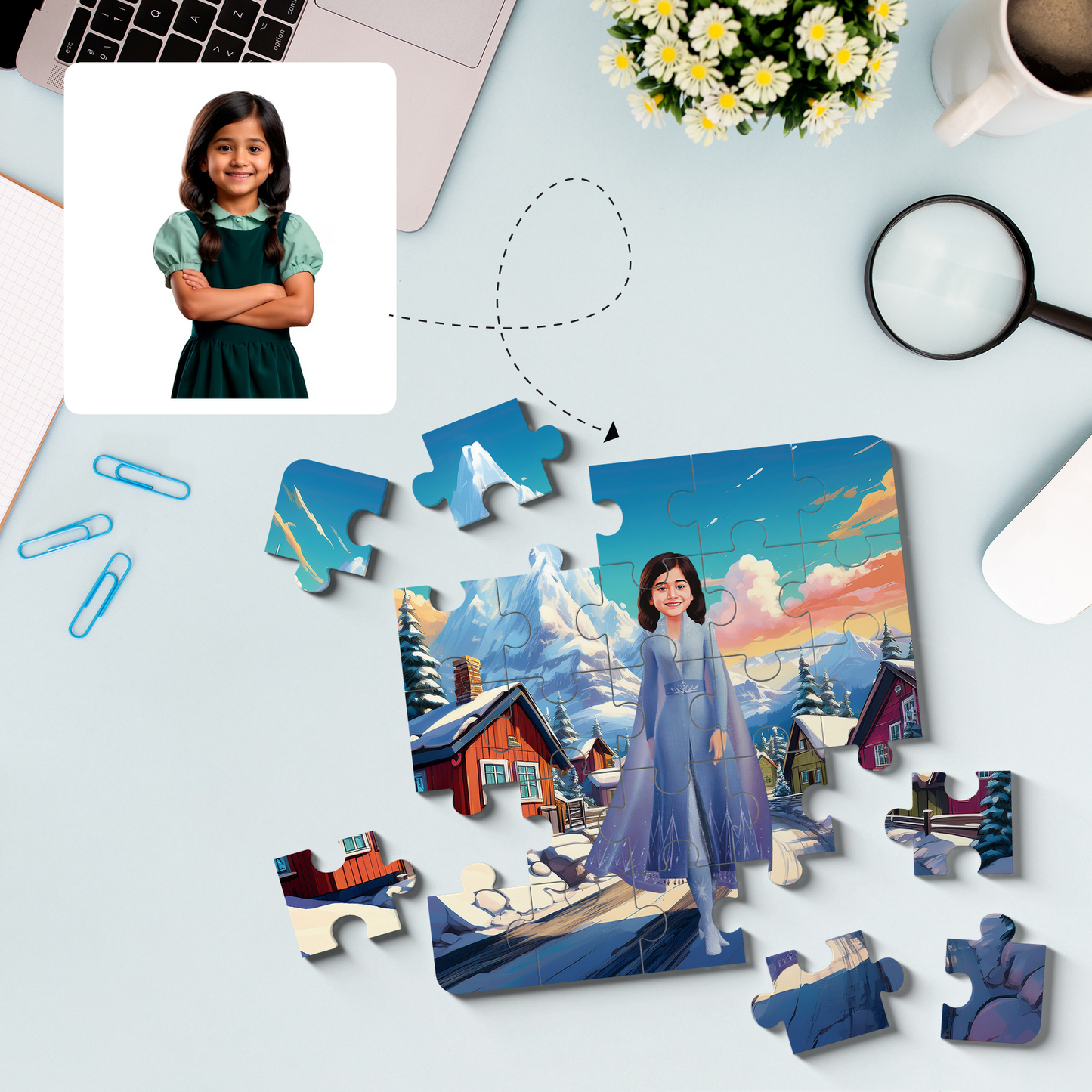 Elsa Superhero Puzzle