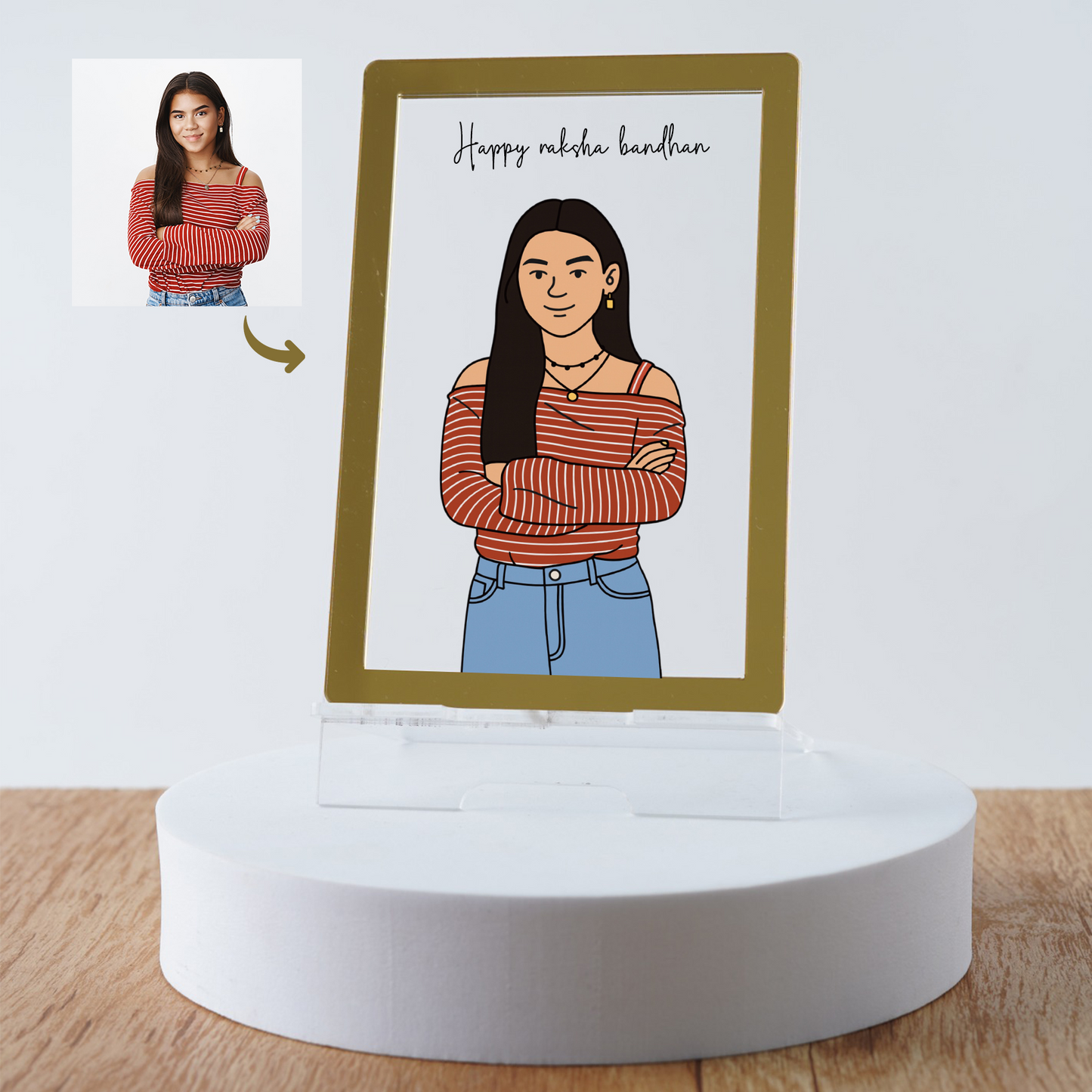 Raksha Bandhan Special Doodle-art Table Top Frame