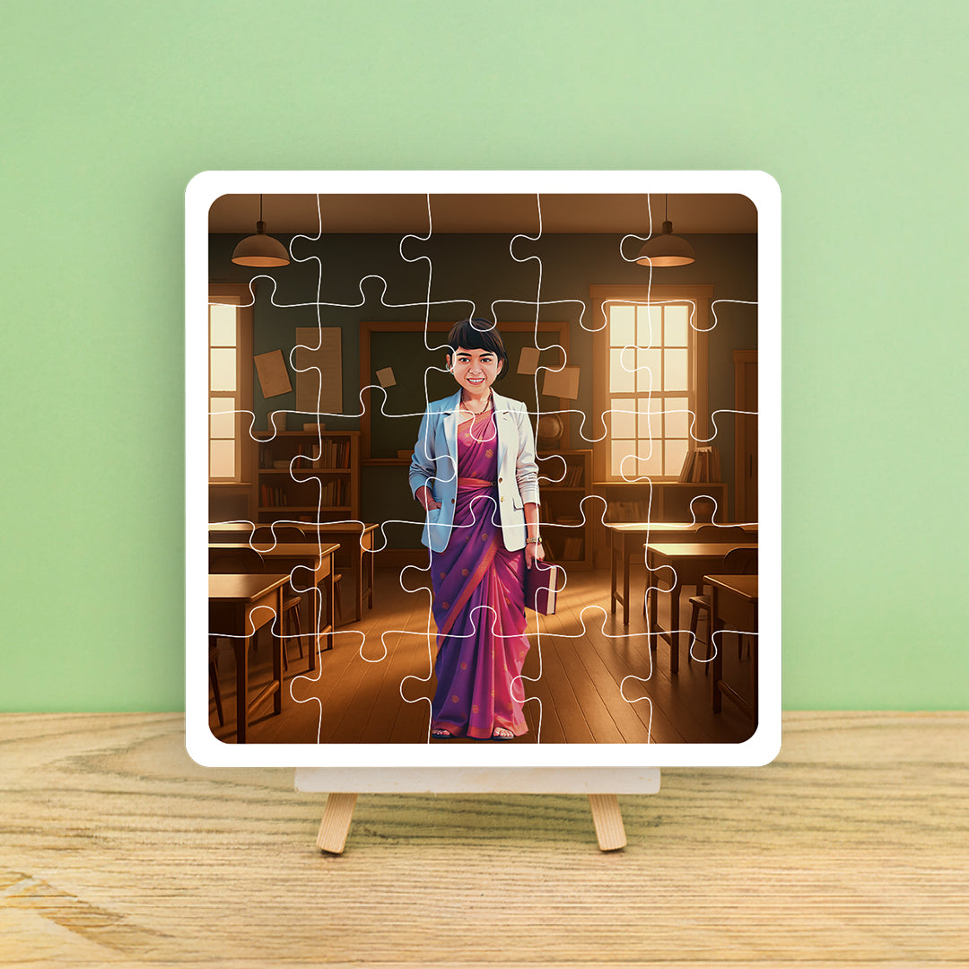 Personalised Teacher Desire Puzzle Photo Frame