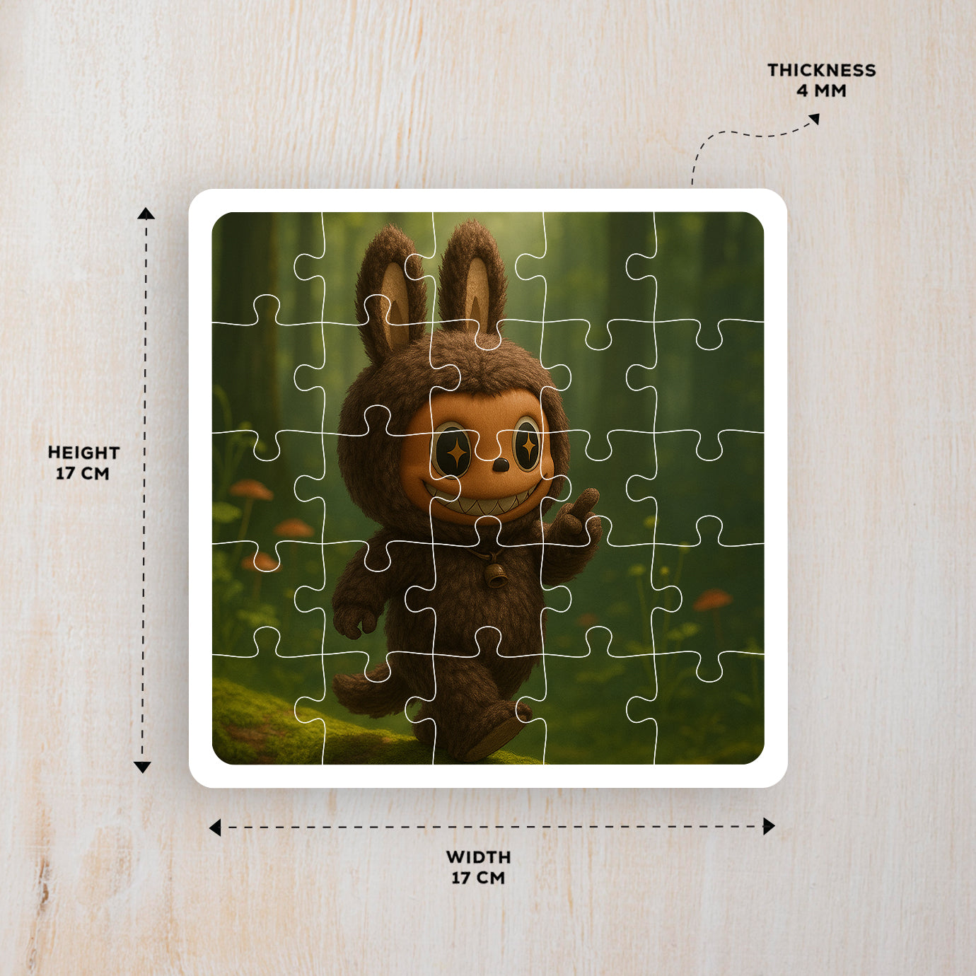 Toffee Labubu Doll Puzzle Photo Frame