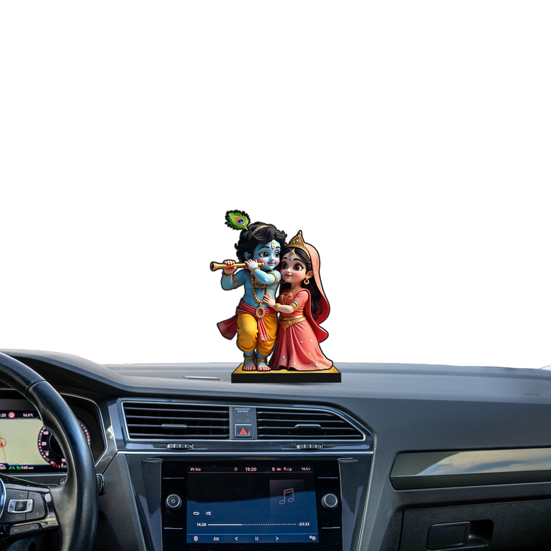 Cute Radha Krishna 2D Miniature