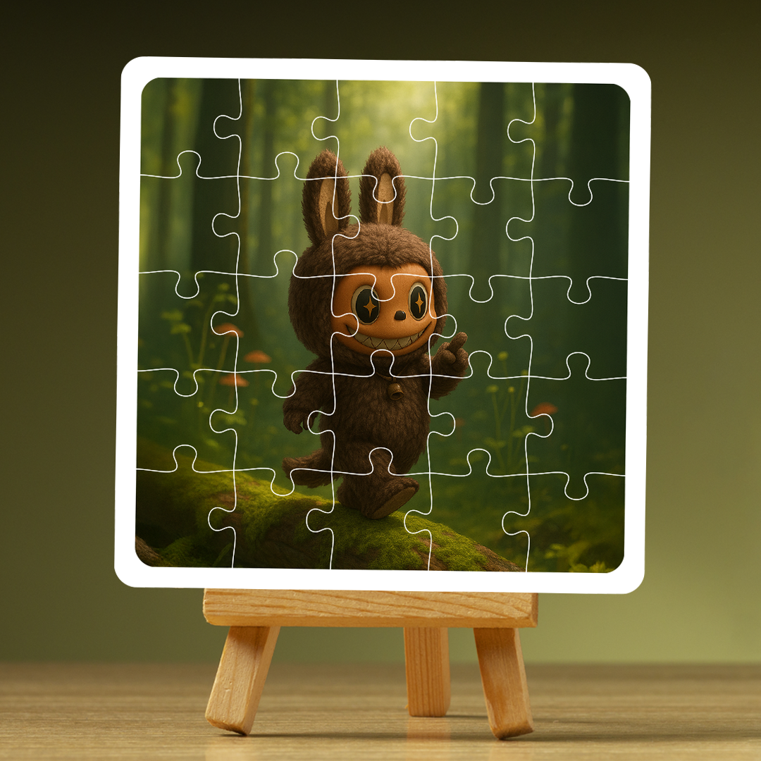 Toffee Labubu Doll Puzzle Photo Frame
