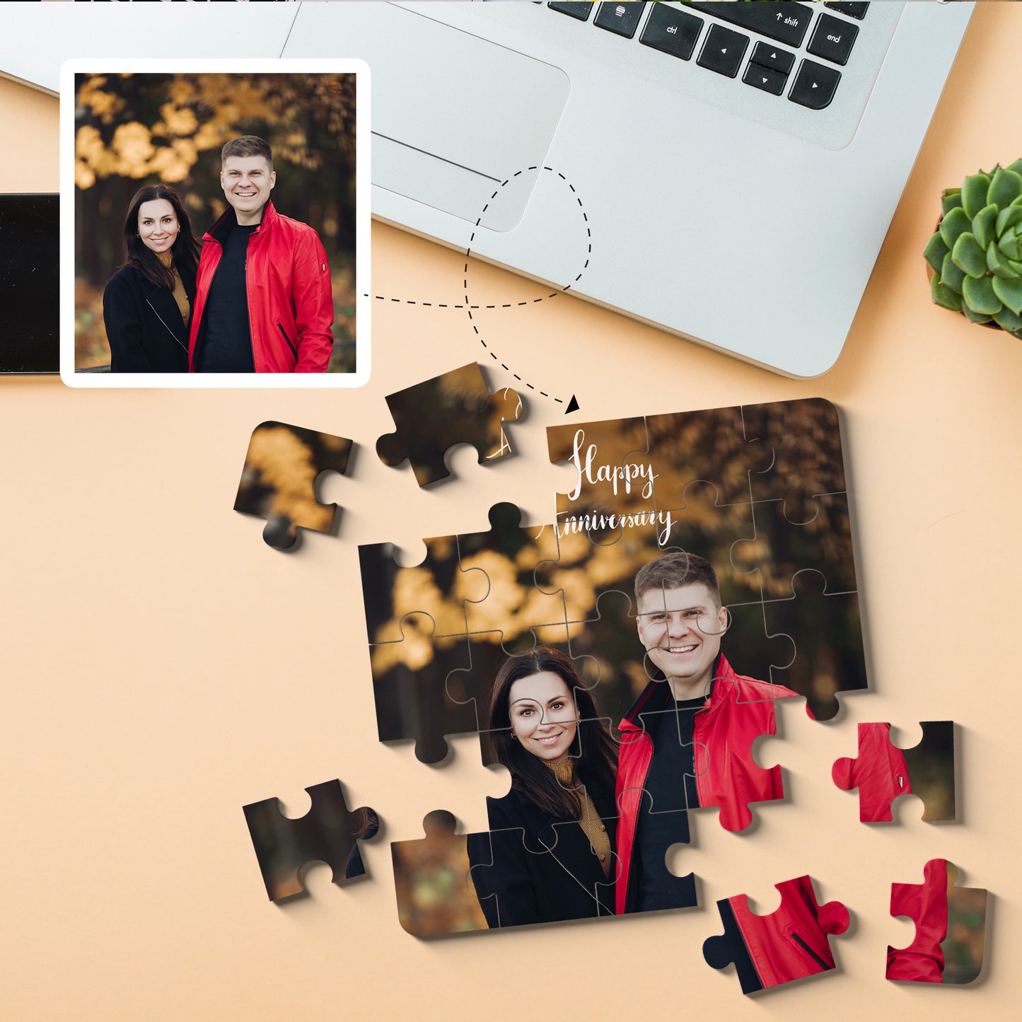 Personalised Puzzle Photo Frame