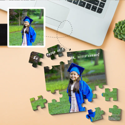 Personalised puzzle photo frame