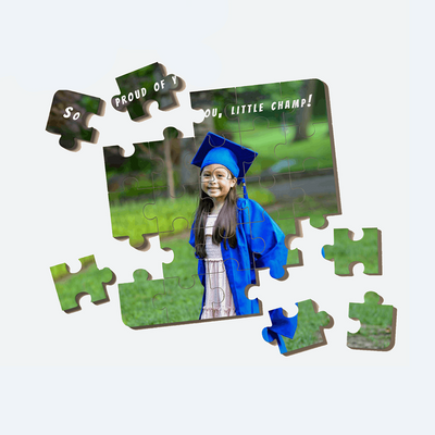 Puzzle photo frame