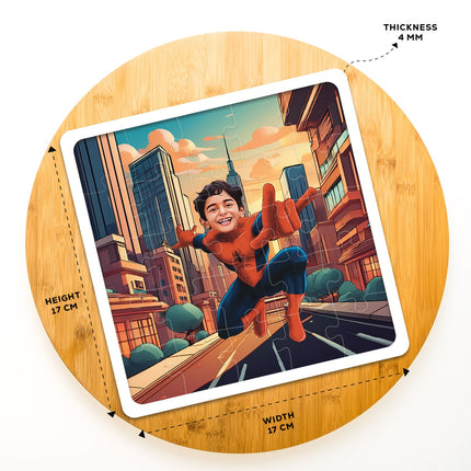 Spider Man sitting pose Superhero Puzzle