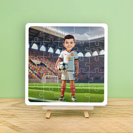 Personalised Football player Desire Puzzle Photo Frame