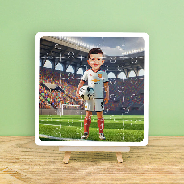 Personalised Football player Desire Puzzle Photo Frame