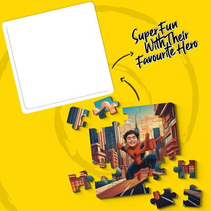 Spider Man sitting pose Superhero Puzzle