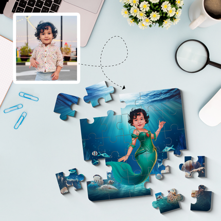 Mermaid Superhero Puzzle