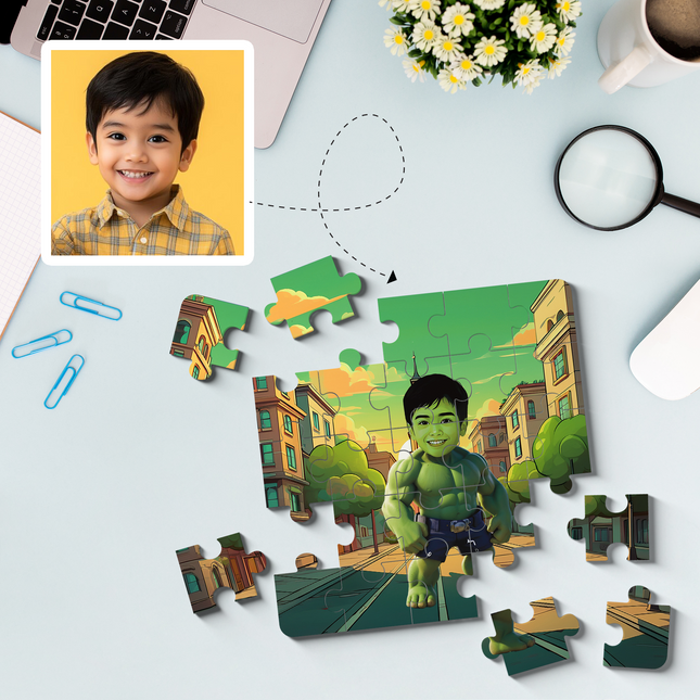 Hulk kid Superhero Puzzle