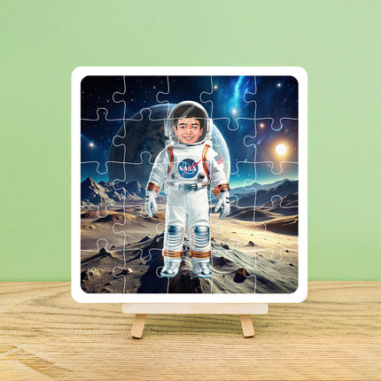Personalised Astronaut Desire Puzzle Photo Frame