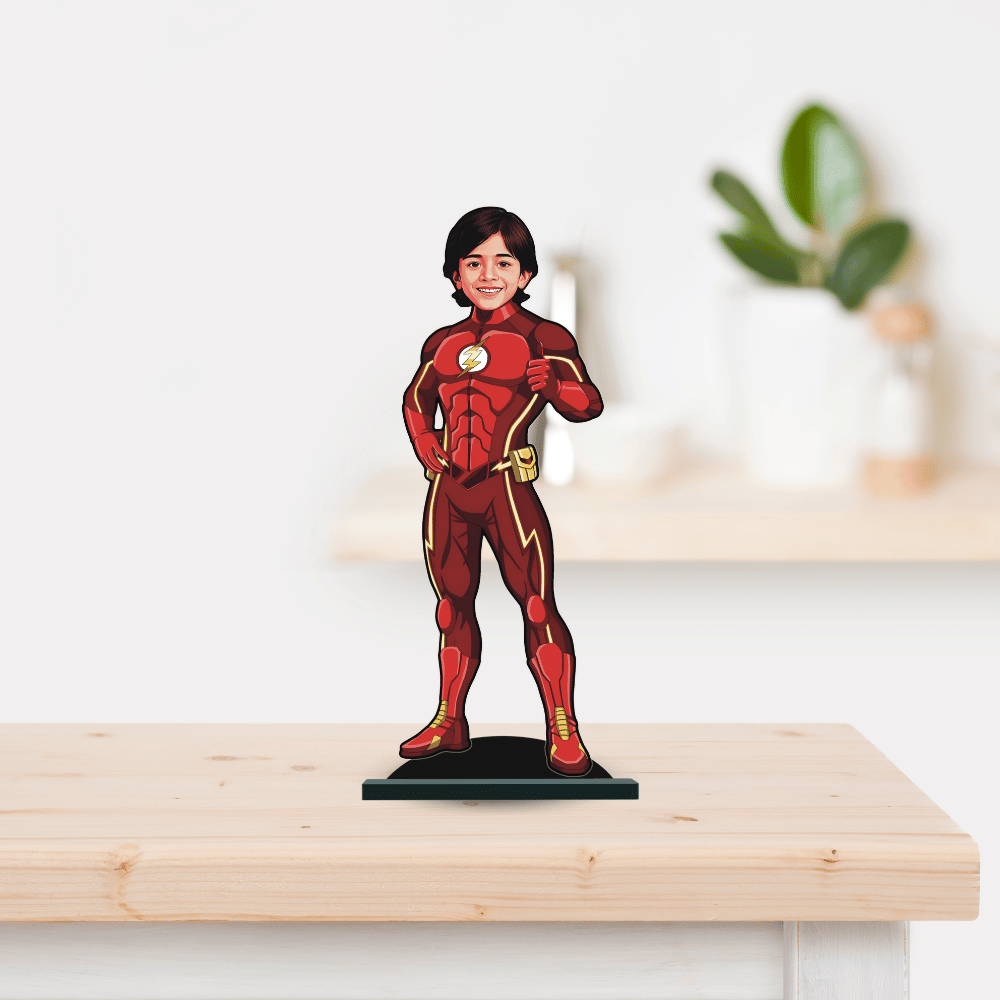 Personalised Superhero Flash Pose 2