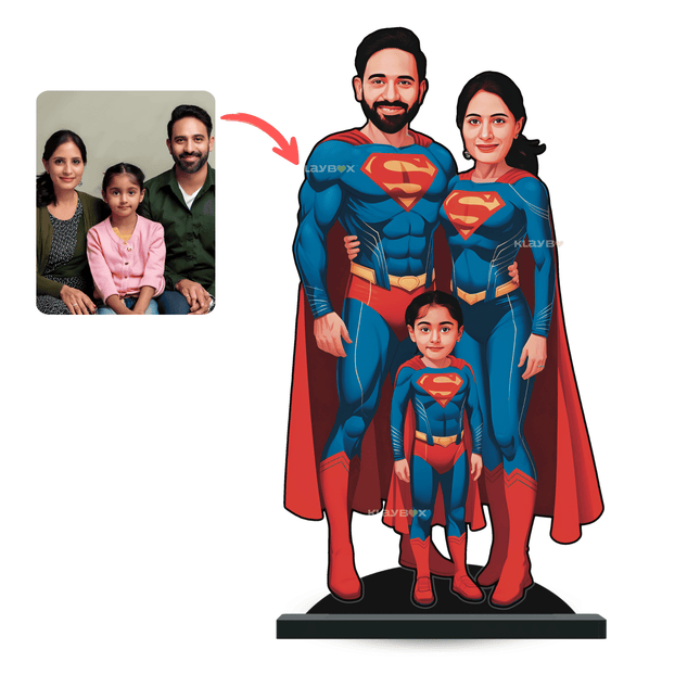 Personalised Superhero Family Superman Minify