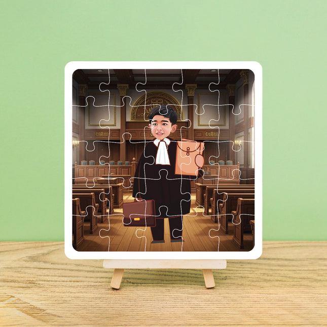 Personalised Lawyer Desire Puzzle Photo Frame