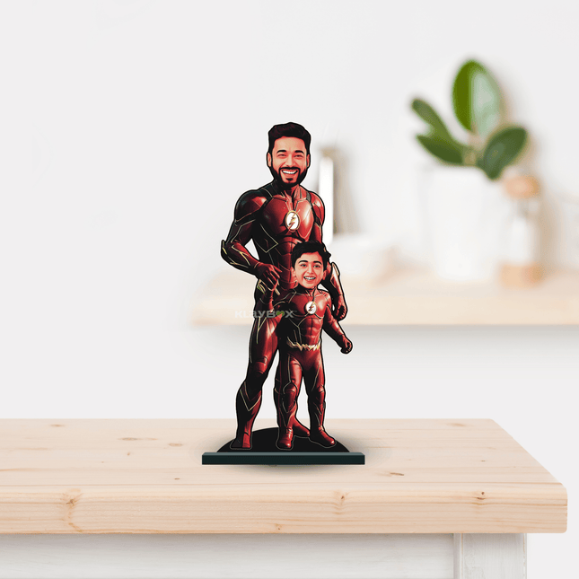 Personalised Superhero Father & Son Flash Minify