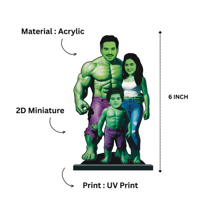 Personalised Superhero Family Hulk Minify