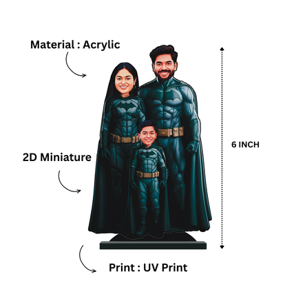Personalised Superhero Family Batman Minify