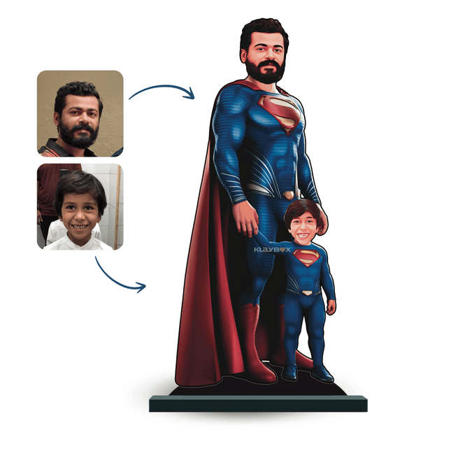Personalised Superhero Father & Son Super Man Minify