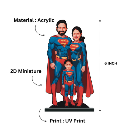 Personalised Superhero Family Superman Minify