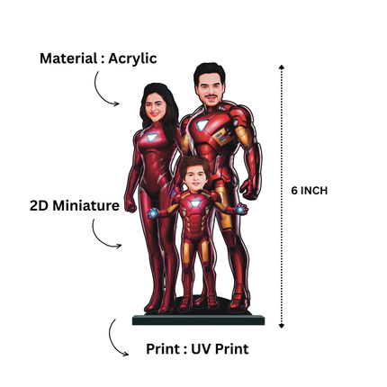 Personalised Superhero Family Ironman Minify