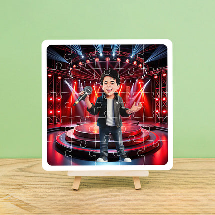 Personalised Singer Desire Puzzle Photo Frame