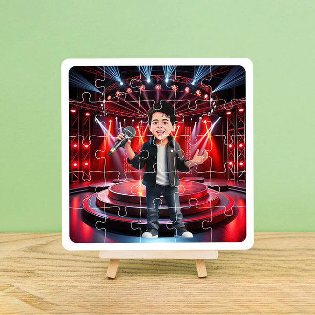 Personalised Singer Desire Puzzle Photo Frame