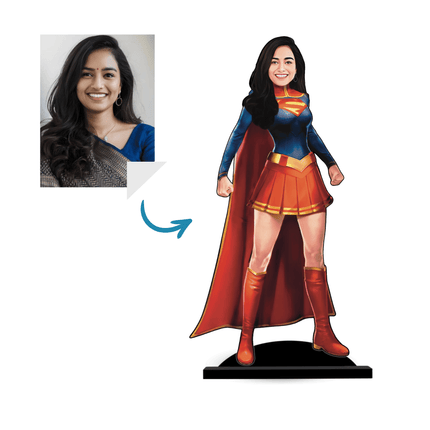 Personalised Super-women Miniature for Adults