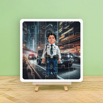 Cop Desire Puzzle Photo Frame