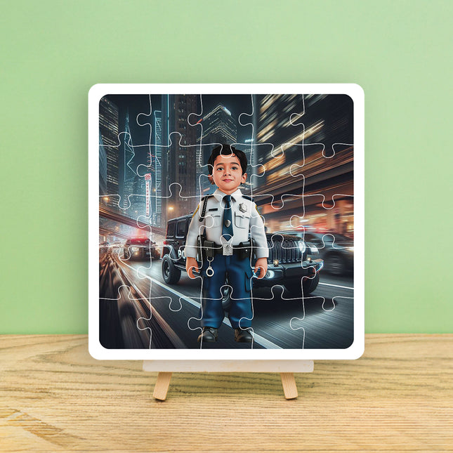 Personalised Cop Desire Puzzle Photo Frame