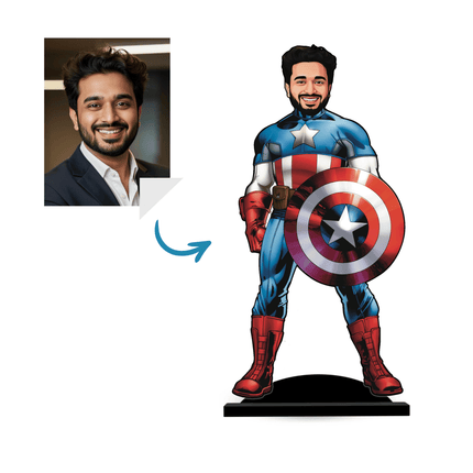 Personalised Captain America Miniature for Adults