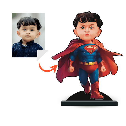 Personalised Superhero Minify Baby Superman Pose 2