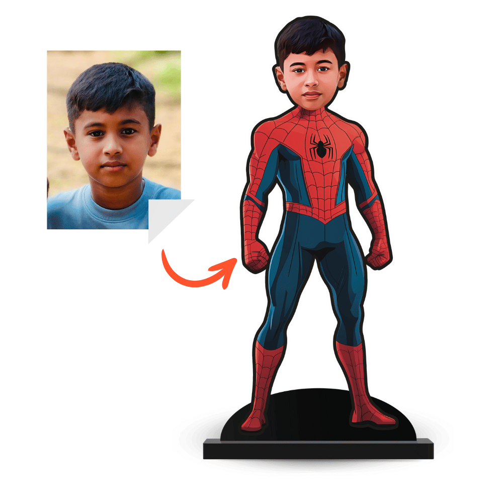 Personalised Superhero Minify Spider Man Pose 2