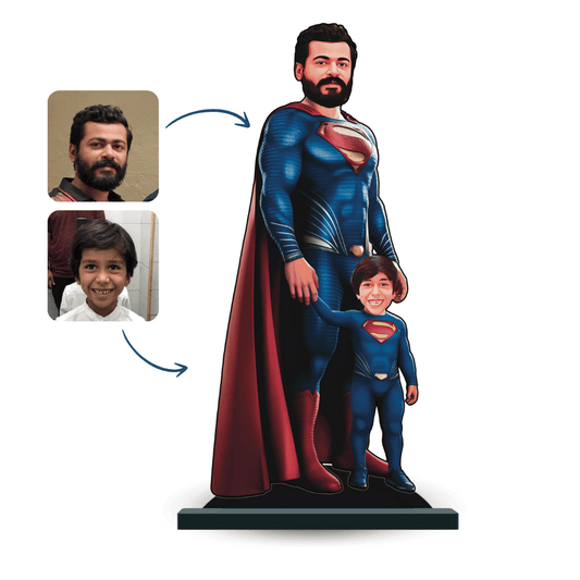 Personalised Superhero Father & Son Super Man Minify