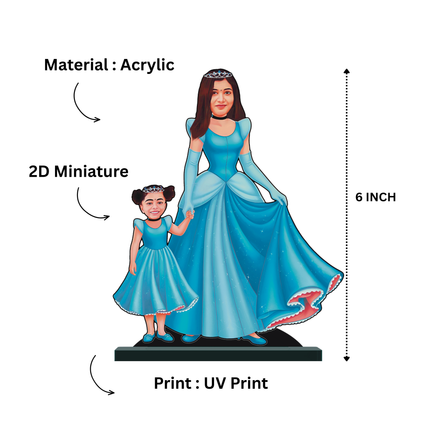 Personalised Superhero Mother & Daughter Cinderella Minify