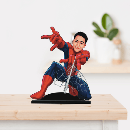 Personalised Superhero Minify Spider Man sitting pose 2