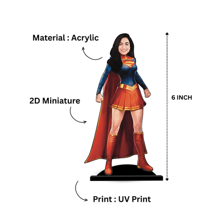 Personalised Super-women Miniature for Adults