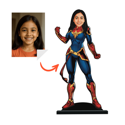 Personalised Superhero Minify Captain Marvel